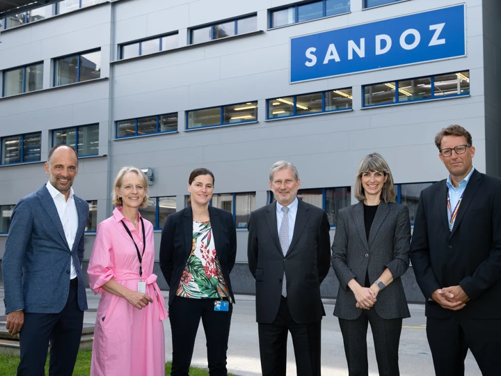EU-Kommission besucht Sandoz in Kundl